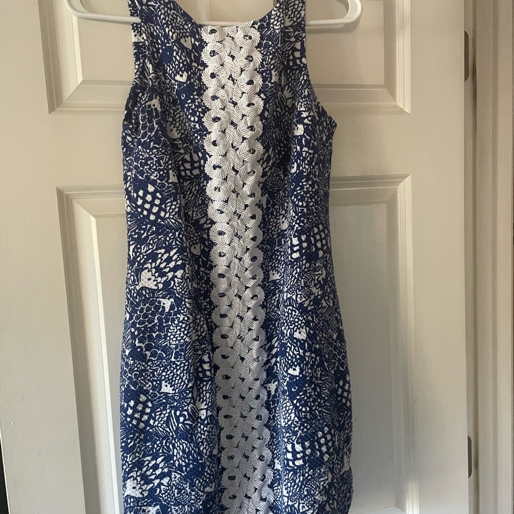 Blue fish print dress from the Lilly Pulitzer for target line
